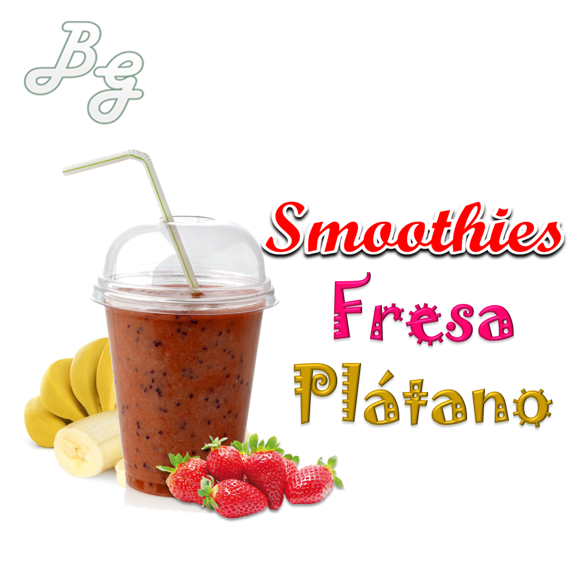 Smoothies Fresa Plátano.